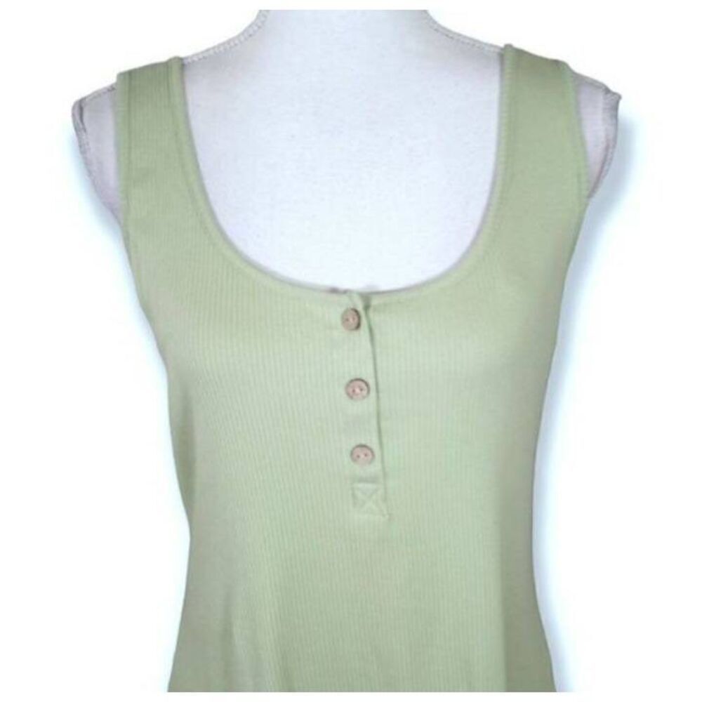 AMBIANCE PISTACHIO GREEN BODYCON TANK DRESS SZ.1X GUC. - Picture 2 of 8